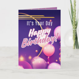 Tarjeta Es tu hora - Feliz cumpleaños (Salmos 71:6)