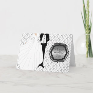 Tarjeta Es tu saludo del día de la boda - Plata