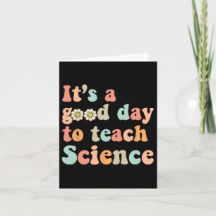Tarjeta Es Un Buen Día Para Enseñar Ciencia Tierra Gracios