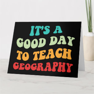 Tarjeta Es Un Buen Día Para Enseñar Geografía I
