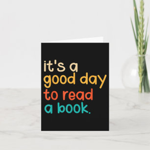 Tarjeta Es Un Buen Día Para Leer Un Libro 