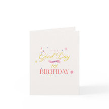 Es un buen día para un oro rosado de primer cumple