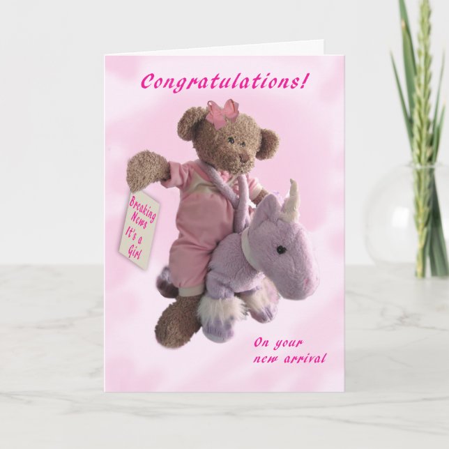 Tarjeta ¡Es un Chica! (Anverso)