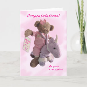 Tarjeta ¡Es un Chica!