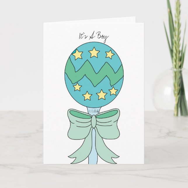 Tarjeta Es un chico (Anverso)