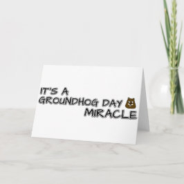 Tarjeta Es un milagro de un día de muerte