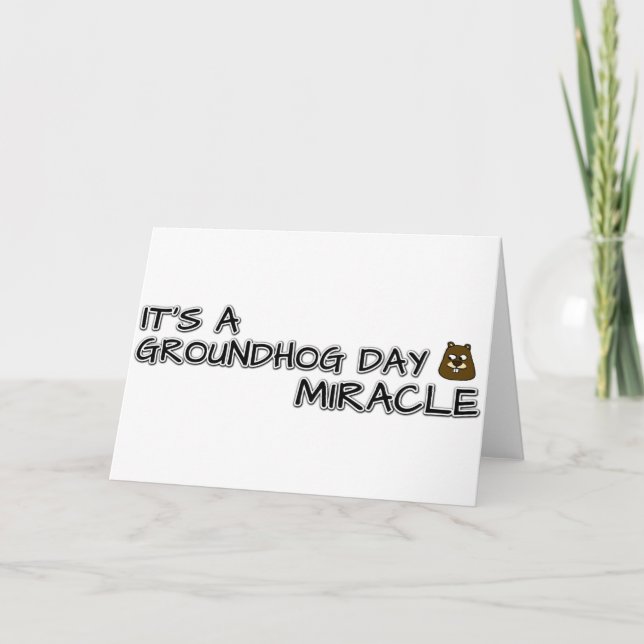 Tarjeta Es un milagro de un día de muerte (Anverso)