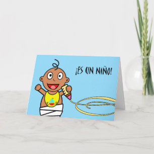 Tarjeta Es un Niño! Congratulations on Baby Boy in Spanish