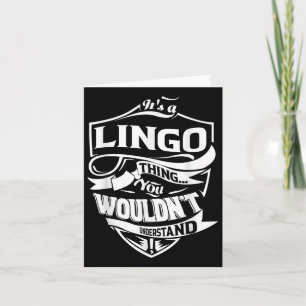 Tarjeta Es un regalo de cosas de Lingo