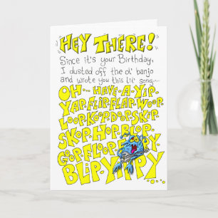 Tarjeta Es una canción de cumpleaños
