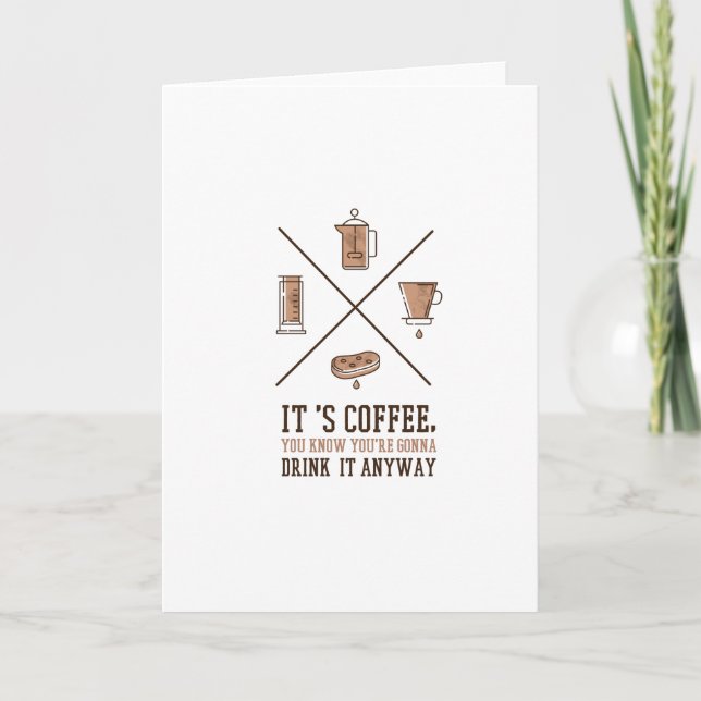 Tarjeta Es una cita de café (Anverso)