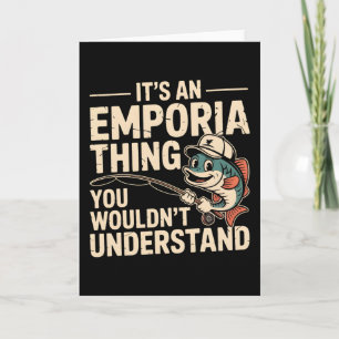 Tarjeta Es una Cosa de Emporia Pescar Camiseta Divertida P