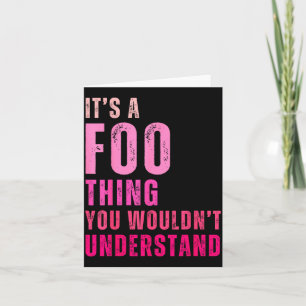 Tarjeta Es una cosa de Foo que no entenderías Foo