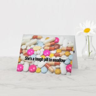 Tarjeta Es una píldora difícil de tragar, patea a la curva