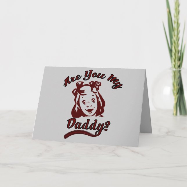 Tarjeta ¿Es usted mi papá defensor del apoyo a los niños? (Anverso)