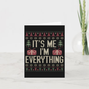 Tarjeta Es Yo Soy Todo Pareja Pijamas Feo Alegre Navidad C