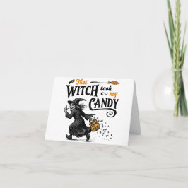 Tarjeta Esa bruja me quitó mis dulces