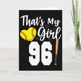 Tarjeta Esa es mi chica número #96 Softll Número 96