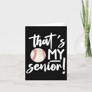 Tarjeta Esa es mi compañera de béisbol senior Mom 2025