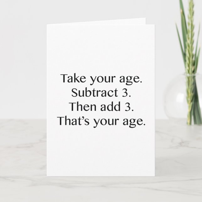 Tarjeta Esa es tu edad (Anverso)