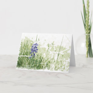 Tarjeta Esbozo caprichoso de Bluebonnet