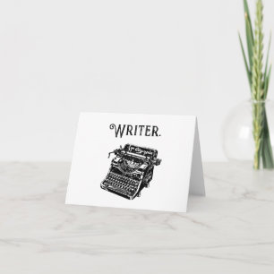 Tarjeta Esbozo de dibujo de escritores de escritura de máq