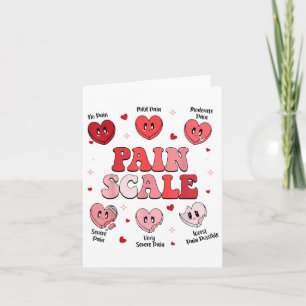 Tarjeta Escala de dolor Corazón Caramelo Trauma Enfermera 