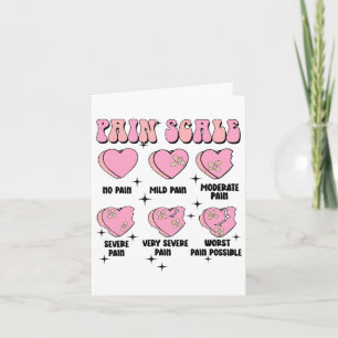 Tarjeta Escala de dolor de enfermera Valentine Atención mé