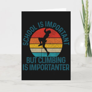 Tarjeta Escalada Bouldering Frase Antigua Divertida Escala