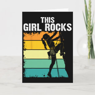 Tarjeta Escalada en roca, Esta chica roca, Bouldering, Mon