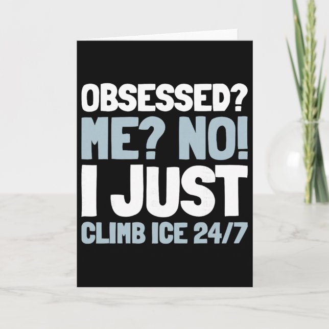 Tarjeta Escalador Climber - Escalada en hielo _2  (Anverso)