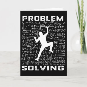 Tarjeta Escalador divertido resolviendo problemas de escal