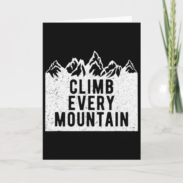 Tarjeta Escalar cada montaña (Anverso)