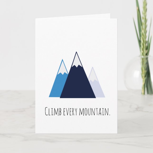 Tarjeta Escalar cada uno de los notecard de montaña (Anverso)