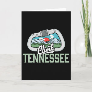 Tarjeta Escalar Tennessee - Escalada en roca retro vintage