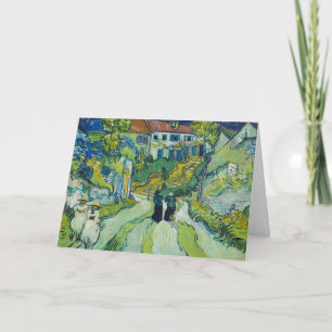Tarjeta Escalera en Auvers por van Gogh: en blanco