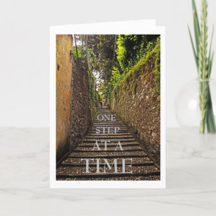 TARJETA ESCALERA EUROPEA DE COBBLESTONE /UN PASO A LA VEZ