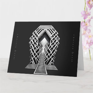 Tarjeta Escalera monocromática: Obelisco de los contrastes