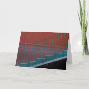 Tarjeta Escaleras Y Vida Fija De La Vela