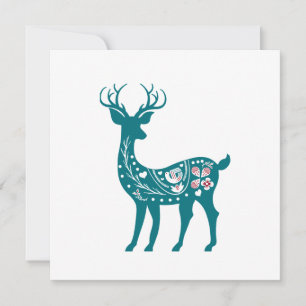 Tarjeta Escándalos Navidades Escándalos De Cerfs Nórdicos