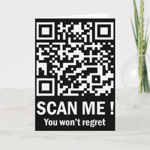 Tarjeta Escanéame No Te Arrepentirás Divertido Qr Trump Ba
