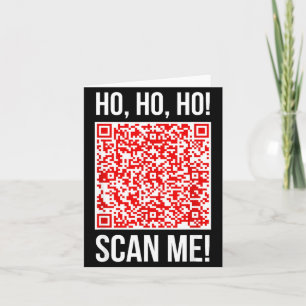 Tarjeta ¡Escanéame! Qr Escanéame Broma Divertido Santa Fel