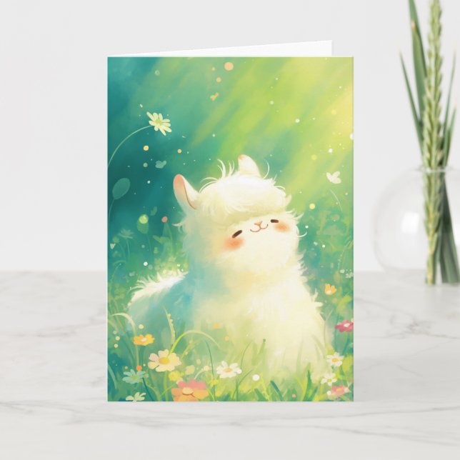 Tarjeta Escape de sol de alpaca (Anverso)