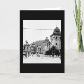 Tarjeta Escena 1912 de la calle de Seul, Corea