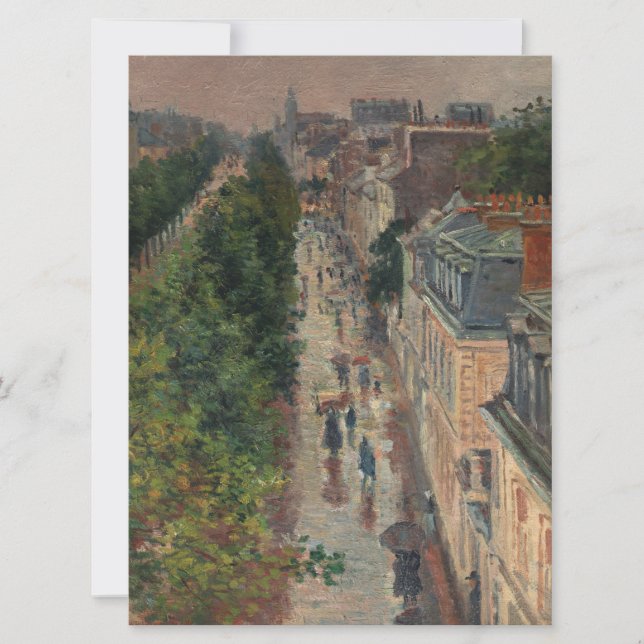 Tarjeta Escena callejera en París, Francia (por Maximilien (Anverso)