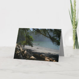 Tarjeta escena costera, orilla oceánica de bonito, tus pro