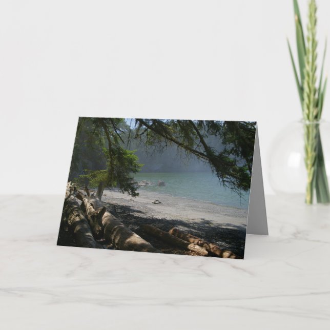 Tarjeta escena costera, orilla oceánica de bonito, tus pro (Anverso)