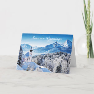 Tarjeta Escena de invierno personalizada