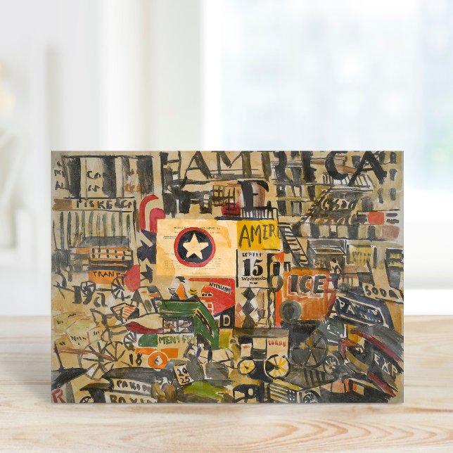 Tarjeta Escena de la calle de Nueva York | Joaquín Torres- (Subido por el creador)