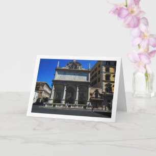 Tarjeta Escena de la Fontana dell'Acqua Felice, Roma, Ital